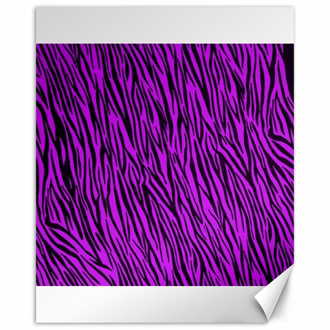 Purple Zebra Stripes Canvas 16  x 20  from ArtsNow.com 15.75 x19.29  Canvas - 1