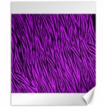 Purple Zebra Stripes Canvas 16  x 20 