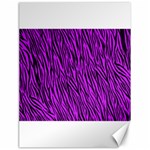 Purple Zebra Stripes Canvas 18  x 24 