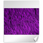 Purple Zebra Stripes Canvas 20  x 24 