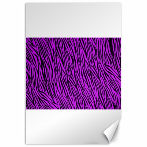 Purple Zebra Stripes Canvas 20  x 30  from ArtsNow.com 19.62 x28.9  Canvas - 1