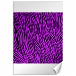 Purple Zebra Stripes Canvas 24  x 36 