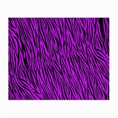 Purple Zebra Stripes Small Glasses Cloth (2 Sides) from ArtsNow.com Front