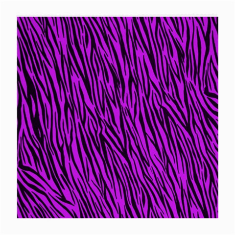 Purple Zebra Stripes Medium Glasses Cloth from ArtsNow.com Front