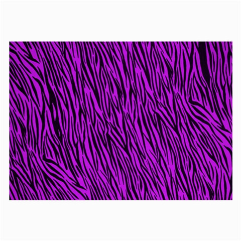 Purple Zebra Stripes Large Glasses Cloth from ArtsNow.com Front