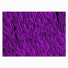 Purple Zebra Stripes Large Glasses Cloth (2 Sides) from ArtsNow.com Front