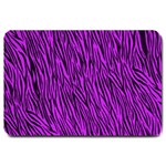 Purple Zebra Stripes Large Doormat