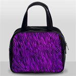 Purple Zebra Stripes Classic Handbag (Two Sides)