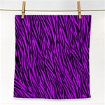 Purple Zebra Stripes Face Towel