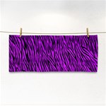 Purple Zebra Stripes Hand Towel