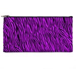 Purple Zebra Stripes Pencil Case