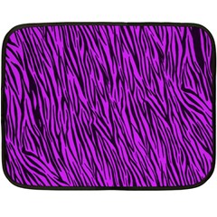 Purple Zebra Stripes Double Sided Fleece Blanket (Mini) from ArtsNow.com 35 x27  Blanket Front