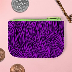 Purple Zebra Stripes Mini Coin Purse from ArtsNow.com Back