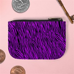 Purple Zebra Stripes Mini Coin Purse from ArtsNow.com Back