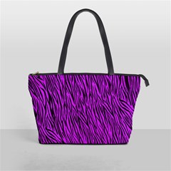 Purple Zebra Stripes Classic Shoulder Handbag from ArtsNow.com Front