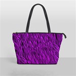 Purple Zebra Stripes Classic Shoulder Handbag