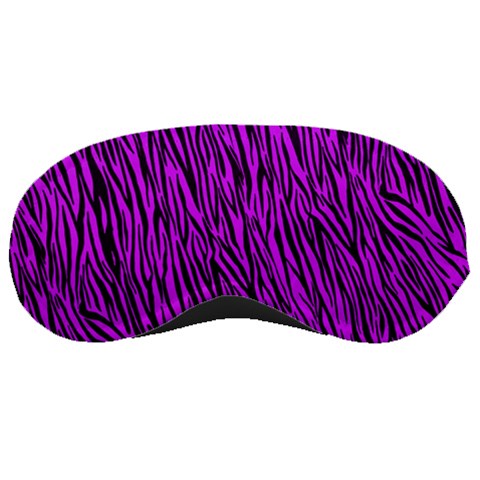 Purple Zebra Stripes Sleeping Mask from ArtsNow.com Front