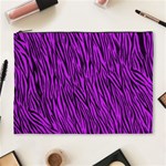 Purple Zebra Stripes Cosmetic Bag (XL)