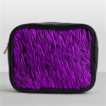 Purple Zebra Stripes Mini Toiletries Bag (One Side)