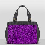 Purple Zebra Stripes Oversize Office Handbag