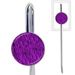 Purple Zebra Stripes Book Mark