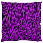 Purple Zebra Stripes Large Cushion Case (One Side)