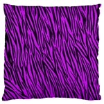 Purple Zebra Stripes Large Cushion Case (Two Sides)