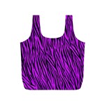 Purple Zebra Stripes Full Print Recycle Bag (S)