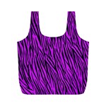 Purple Zebra Stripes Full Print Recycle Bag (M)