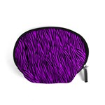 Purple Zebra Stripes Accessory Pouch (Small)