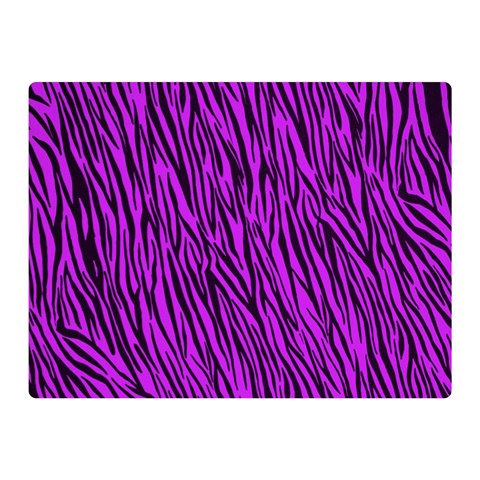 Purple Zebra Stripes Double Sided Flano Blanket (Mini) from ArtsNow.com 35 x27  Blanket Front