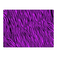 Purple Zebra Stripes Double Sided Flano Blanket (Mini) from ArtsNow.com 35 x27  Blanket Back