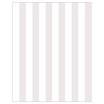 Vertical Stripes - White and Pastel Pink Drawstring Bag (Small)