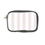 Vertical Stripes - White and Pastel Pink Coin Purse