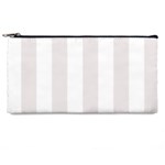 Vertical Stripes - White and Pastel Pink Pencil Case