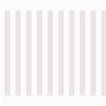 Vertical Stripes - White and Pastel Pink Collage 8  x 10 