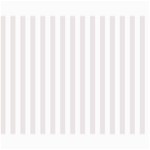 Vertical Stripes - White and Pastel Pink Collage 11  x 14 