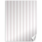 Vertical Stripes - White and Pastel Pink Canvas 18  x 24 