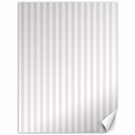 Vertical Stripes - White and Pastel Pink Canvas 36  x 48 