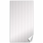 Vertical Stripes - White and Pastel Pink Canvas 40  x 72 