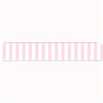 Vertical Stripes - White and Piggy Pink Small Bar Mat