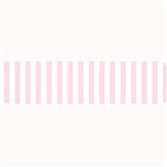 Vertical Stripes - White and Piggy Pink Medium Bar Mat