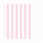 Vertical Stripes - White and Piggy Pink Small Garden Flag (Two Sides)