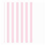 Vertical Stripes - White and Piggy Pink Large Garden Flag (Two Sides)