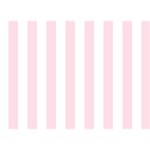 Vertical Stripes - White and Piggy Pink Birthday Cake 3D Greeting Card (7x5)