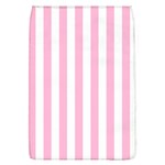 Vertical Stripes - White and Cotton Candy Pink Removable Flap Cover (L)