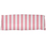 Vertical Stripes - White and Pastel Pink Body Pillow Case Dakimakura (Two Sides)