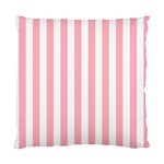 Vertical Stripes - White and Pastel Pink Standard Cushion Case (One Side)