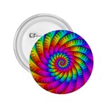 Psychedelic Fractal Rainbow Spiral  2.25  Button