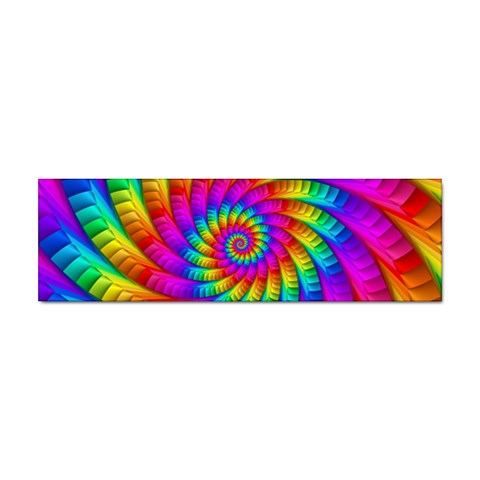 Psychedelic Fractal Rainbow Spiral  Sticker (Bumper) from ArtsNow.com Front